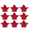 thumbnail image 1 of CIMAXIC Serviettes 10 Pcs Serviettes de Table Durables avec Dentelle Ondulée Décorations de Table pour Restaurant Café Maison (Rouge), 17.72"X17.72"X0.08 Pouces, 1 of 5
