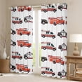 thumbnail image 2 of Homewish Car Theme Blackout Curtains Set of 2 (52x84 Each) for Children Kids Teens,Fire Truck Window Curtains,Cartoon Car Curtains and Drapes,Microfiber Bedroom Decor, 2 of 6