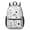 Striped Cat and, variant on Black and White Cat and Heart 17" School Backpacks for Teens,Waterproof Oxford Fabric,S-Shape Padded Straps for School,Travel,Hiking,Camping