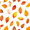 Orange Leaves, variant on Yayeee Kids Hooded Towels Toddler Soft Absorbent Beach Bathing Wrap 50" x 23.5", Orange Leaves