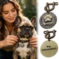 thumbnail image 2 of Solid Brass Engraved Pet ID for Dogs and Cats Nameplates Collar Labels, 2 of 4
