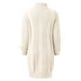 thumbnail image 5 of Sweater dress Knit Sweater Dress Long Sleeve High Neck Turtleneck Bodycon Mid Length Casual Winter Outfit Elegant Soft Stretch Comfortable Day Party Wear, 5 of 5