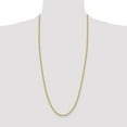 thumbnail image 2 of Diamond2Deal 14K Yellow Gold 3.3 mm Regular Rope Chain Necklace for Mens 30", 2 of 7