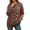Coffee, variant on Winter Knitted Pullover Sweater Soft Cozy Warm Long Sleeve Round Neck Elegant Casual Blouse Loose Fit Comfortable Daily Wear Fall Fashion