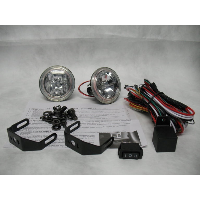 2015 dodge charger fog light kit 2015-2023 Dodge Charger Halogen Fog Lights White Lens Bumper Lamps Kit main image 1