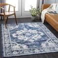thumbnail image 2 of Roma ROM-2364 5'3" x 7'1" Rug in Navy/Cream/Light Gray/Sky Blue, 2 of 7