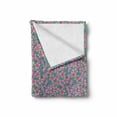 thumbnail image 2 of Cherry Blossom Soft Flannel Fleece Throw Blanket, Japanese Nature Inspired Sakura the of Renewal and Hope, Cozy Plush for Indoor and Outdoor Use, 60" x 80", Blue Grey Green and Pink, by Ambesonne, 2 of 6