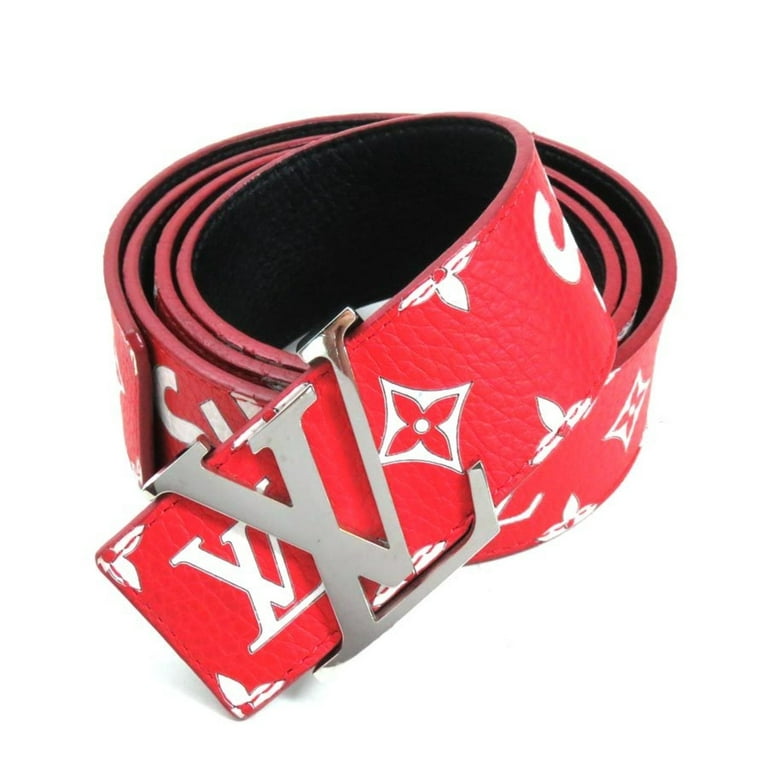 Louis Vuitton Lv monogram leather belt