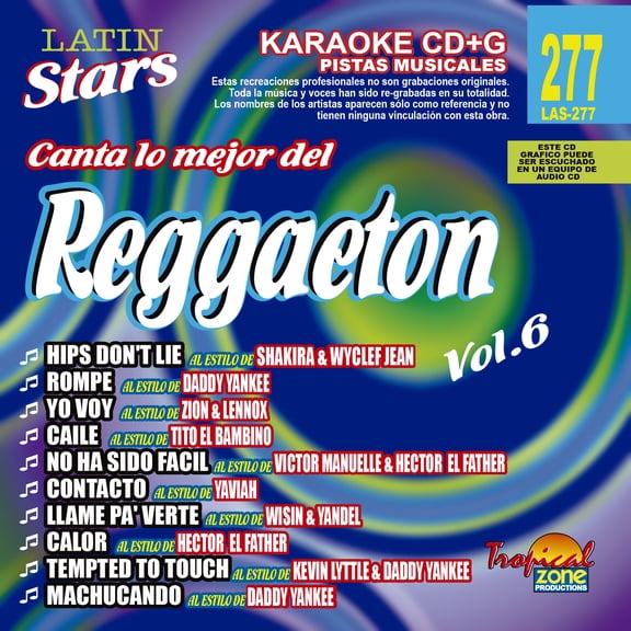 Karaoke Latin Stars 277 Reggaeton Vol. 6
