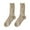 Beige, variant on IWRICH Women's Mid Calf Tube Socks Rib Retro Casual Thin Cute Knit Comfy Breathable Dress Socks White