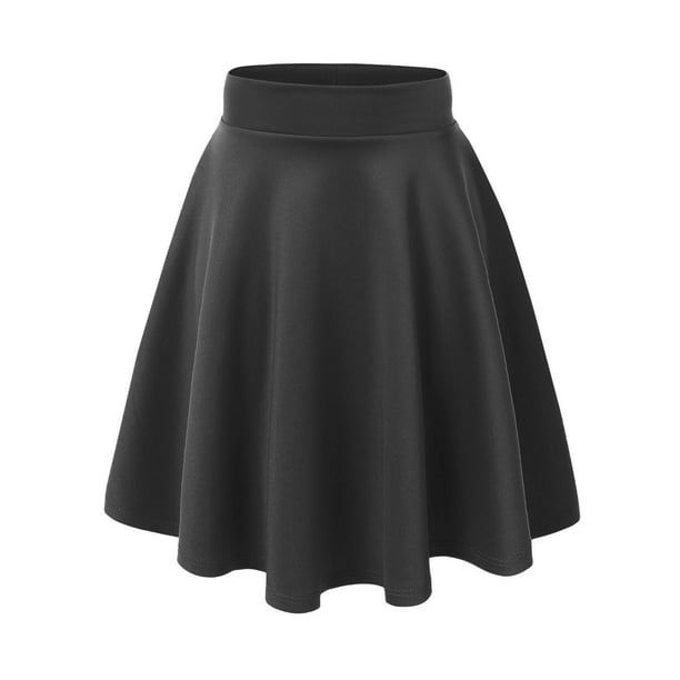 MBJ WB829 Womens Flirty Flare Skirt XL CHARCOAL - Walmart.com