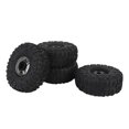 thumbnail image 1 of Rubber RC Crawler Tire Set, Metal Hex Hub Wheel Rims, Improved Traction Shock Absorption for 1.9 Inch RC Tire, 1 of 7
