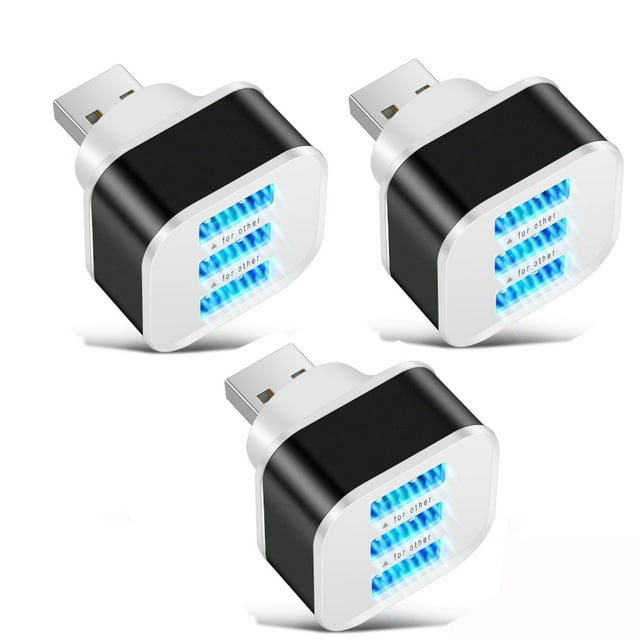 3* Adaptateur Connecteur Mini USB 2.0 à 3 Ports