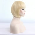 thumbnail image 4 of UTOURS Human Hair Wigs For Women Black Color Natural Lace Hair Women's Wig Children Ault BOBO Head Short Hair Cosplay Accesso, 4 of 5