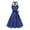 Navy, variant on Fall Wedding Guest Dress Crew Neck Sleeveless Midi Evening Gowns Polka Dot Ball Dress Elegant Vintage Wedding Guest Cocktail Party Dress