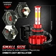 thumbnail image 3 of For Chevy S10 1998-2003 - 4Pcs 6000K White LED Headlight High & Low Beam Bulbs Kit, 3 of 10
