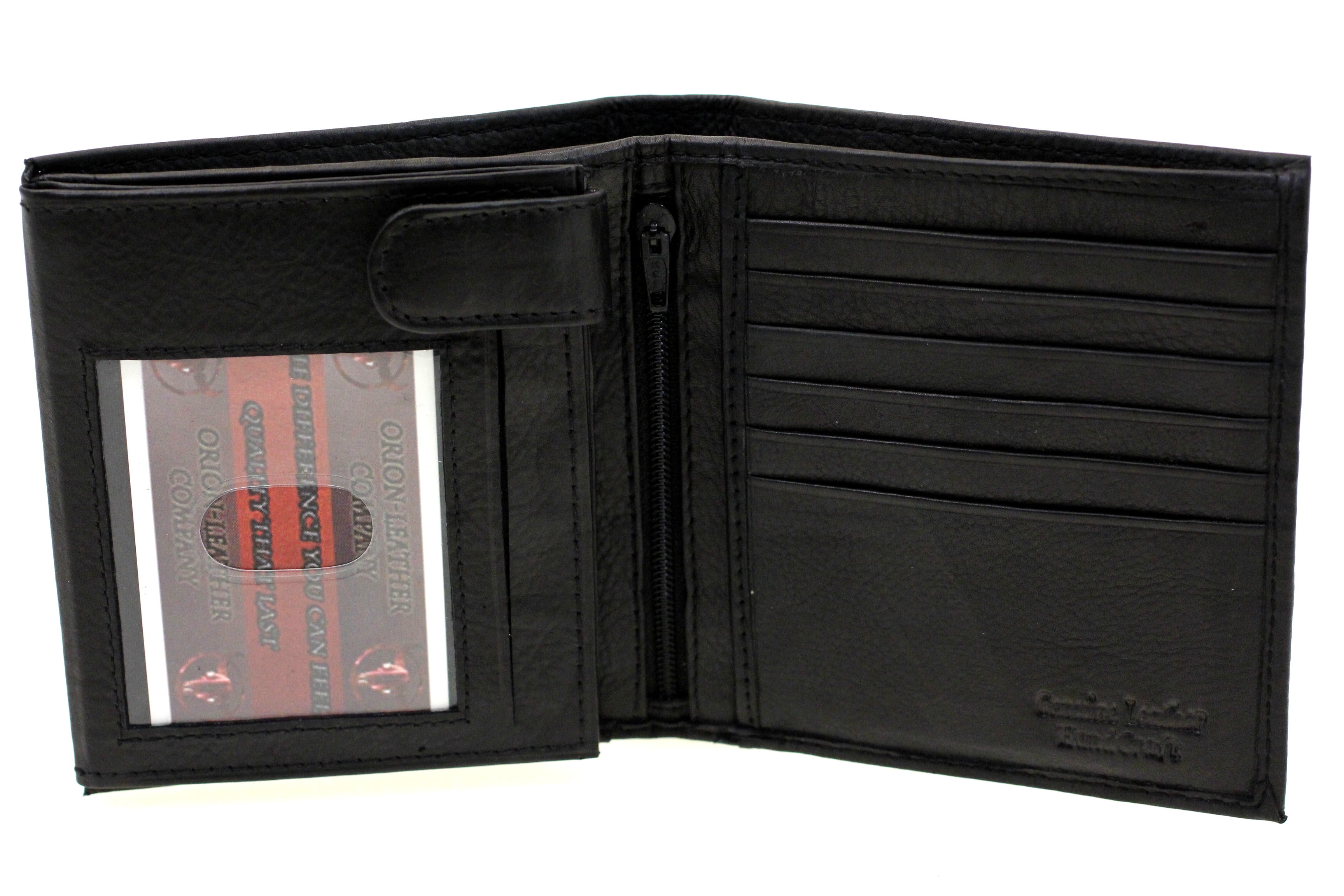 Paul & Taylor - Mens Euro Hipster Wallet Flap Out With Security Snap 