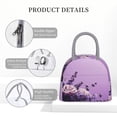 thumbnail image 4 of Easygdp Lavender Roses Arrangement Bolsa de Almuerzo Insulada Grande, Forro de Aluminio, Diseño Espacioso, a Prueba de Fugas, Ideal para Trabajo, Picnics, Viajes y Actividades al Aire Libre, 4 of 6