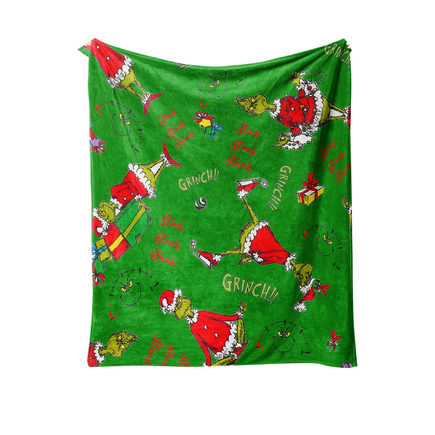 The Grinch Christmas Decorations Grinch Christmas Blanket Green Super Soft Flannel Fleece Christmas Decoration Throw Blanket For Xmas Gift All