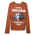 thumbnail image 1 of Playera George Niño, Lentejuelas Dino Esqueleto Café, 1 of 4