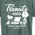 thumbnail image 3 of Peanuts - Snoopy Charlie Brown Records - Women's Short Sleeve Graphic T-Shirt, 3 of 6
