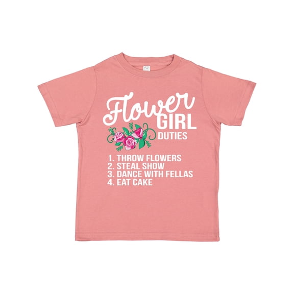 Inktastic Flower Girl Wedding Duties Girls Toddler T-Shirt