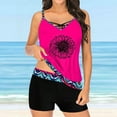 thumbnail image 2 of Betiyuaoe Women's Tankini Swimsuits Large Bikini Set Digital Print Suspender Beach Split Bathing Suits, 2 of 7