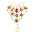 thumbnail image 2 of de Danza Del Vientre Decorada con de Imitación de Cristal - , tal se describe Rosado Yinane Anillo de la pulsera de la danza de vientre, 2 of 7