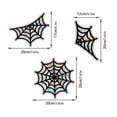 thumbnail image 3 of Hogar y cocina, Decoración del hogar, Decoración navideña, 3 pegatinas de telaraña de araña de Halloween, pegatinas de arcoíris, adecuadas para decoración de ventanas, pegatinas de PVC, 3 of 9
