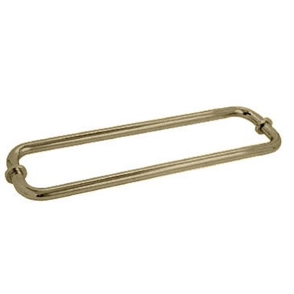 CRL SDTB18X18BBRZ Brushed Bronze 18" Back-to-Back Towel Bars for Glass