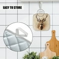 thumbnail image 4 of 4 Pack Pot Holders,Kitchen Essential, Potholder Set,Illustration Of Deer Head With Large Antlers, 4 of 6