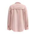 thumbnail image 5 of Ladies Solid Color Woolen Jacket Casual Short Lapel Loose Jacket Pull And Bear Jacket Coats for plus Size Women Womens Jacket with Hood Western Leather Coat Western Coats for Women Puffy Jacket Women, 5 of 5