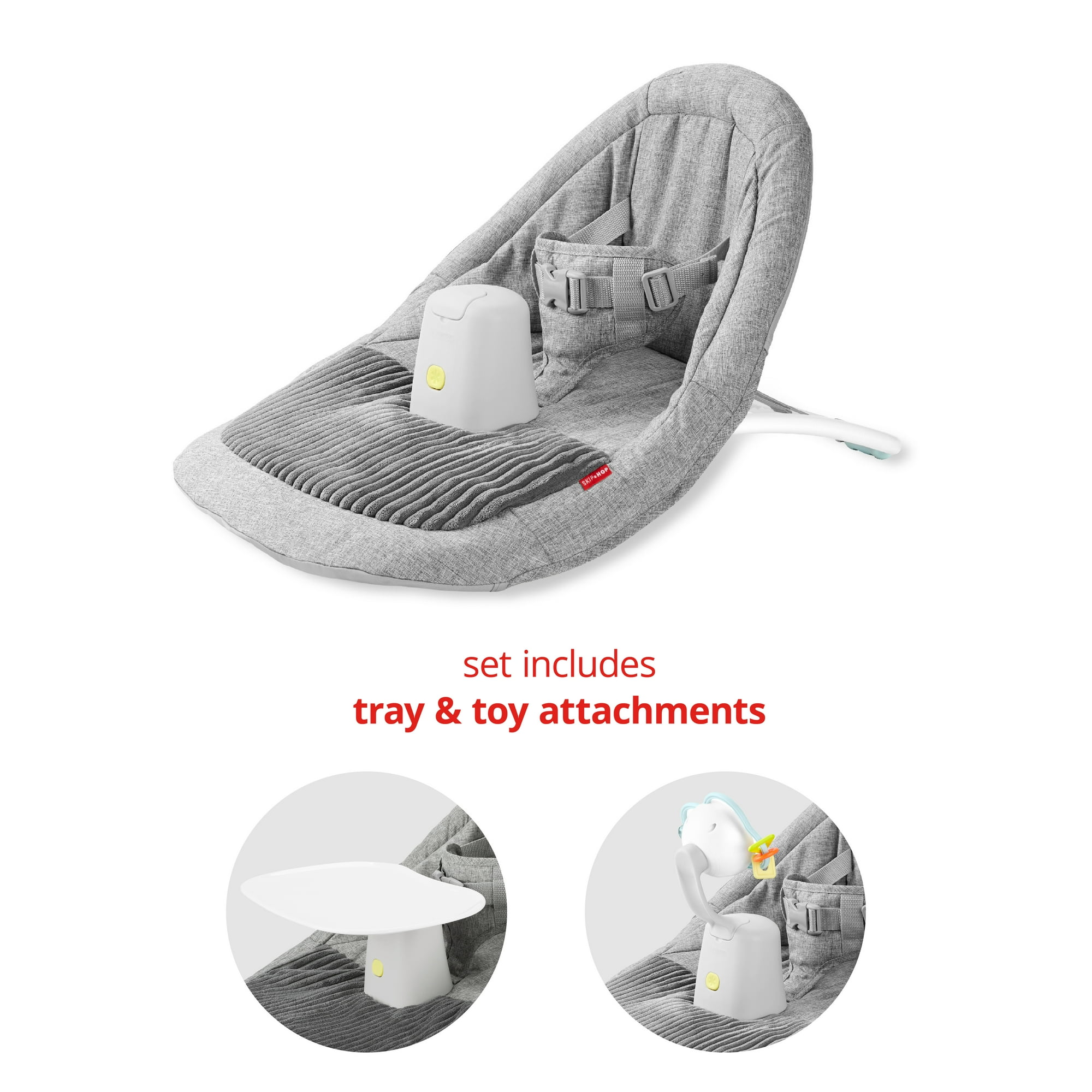 Skip Hop Ergonomic Activity Upright Floor Seat for Babies with Tray & Toy