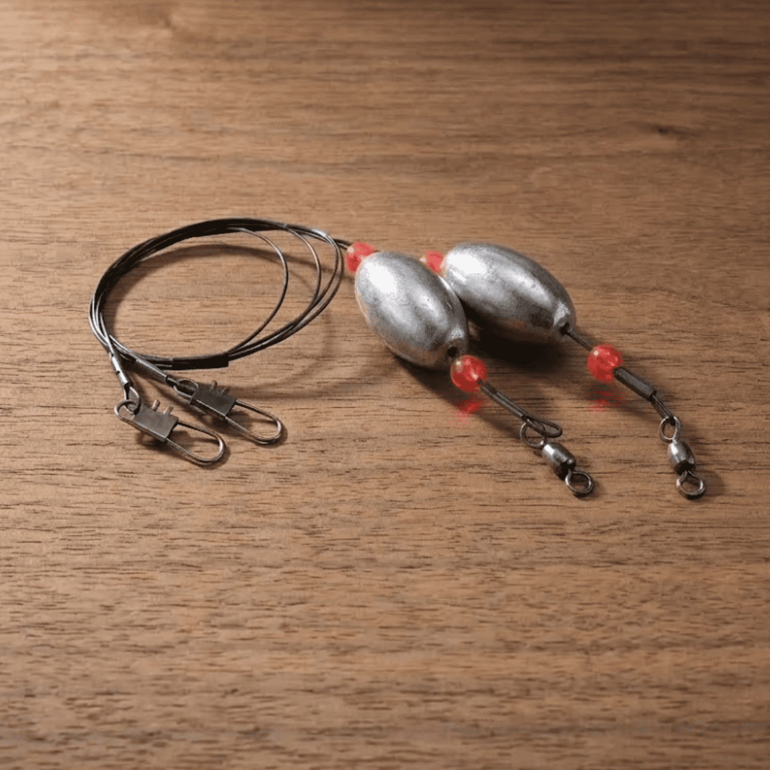 Tsunami Black Wire Egg Sinker Fishing Rig 1.5 oz. – 2 Pack