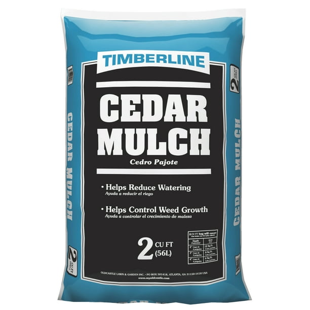 Timberline Cedar Mulch, Redish Mulch, 2 Cubic Foot