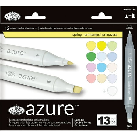 UPC: 0090672369215 | Royal & Langnickel – Azure Dual Tip Alcohol Marker Set 13pc – Spring
