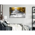 thumbnail image 2 of Tiptophomedecor Stretched Canvas Landscape Art - Cascade Of Thoughts Wide Yellow - Stretched & Framed Ready To Hang Art, 2 of 3