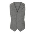 thumbnail image 1 of Traje de esmoquin de negocios Formal de otoño e invierno para hombre, chaleco, chaqueta, abrigo superior Pompotops oipoqjl14059, 1 of 6