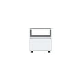 thumbnail image 6 of We Have Furniture Laurel 2 Piece Bedroom Set, Nightstand + Armoire, White Finish, 6 of 6