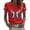 Red, variant on Tshirt Women British Print Short Sleeve Round Neck Casual Comfortable for Ladies Fashion Apparel Basic Tees