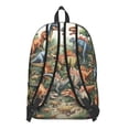 thumbnail image 3 of Cute Dinosaur Pattern Backpack for School,Cute School Bag,Schoolbag with Adjustable Shoulder Straps & Padded Back,15.7"x11.8"x5.5", 3 of 5