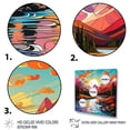 thumbnail image 3 of Designart "Horizon of River Mountains under a Colorful Sunset IV" Food & Beverage Framed Wall Art Decor - Traditional Pink Fruits Bedroom Framed Canvas Wall Art, 3 of 6
