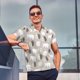 thumbnail image 4 of Fotbe winter Snowflake beer Camiseta Polo de Golf para Hombre con Estampado – Camisa Deportiva Transpirable con Cuello Abotonado-4X-Large, 4 of 6