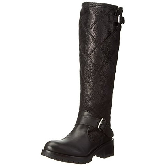 Bronx Faye Ray Black Fashion Womens Casual Knee Rounded Toe Knee High Boots (Black, 7)