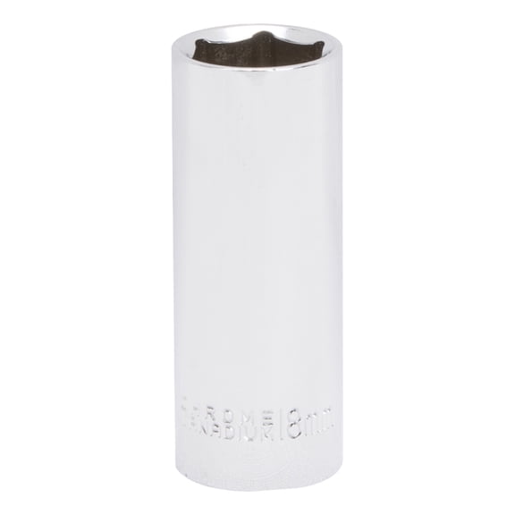 Vulcan MT6507165 Drive Socket, 18 mm Socket, 3/8 in Drive, 6-Point, Chrome Vanadium Steel, Chrome