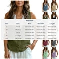 thumbnail image 3 of GUACER Cotton Linen Sleeveless V-Neck Tank Top for Women Lace Trim Button Down Casual Blouses, 3 of 9
