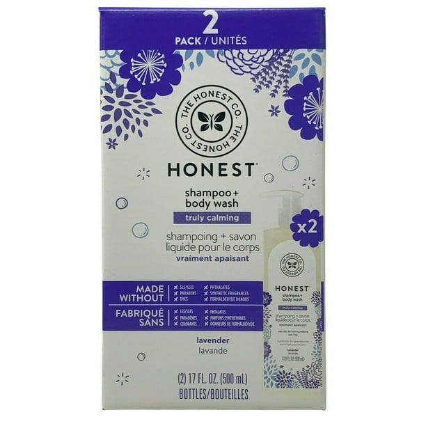 Honest Shampoo & Body Wash Truly Calming 17 FL OZ Each 2 Pack