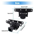 thumbnail image 3 of Unique Bargains Rear Bumper Tow Hook Bracket for Jeep Wrangler JL/JLU 2018-2022 with 2 Inch Receiver Hitch Tow Cover, 3 of 7