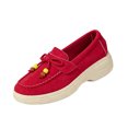 thumbnail image 3 of YOUYEDIAN Loafers for Women Round Toe Versatile Platform Comfy Lace-up Deco Fashion Flats Casual Slip On Soft Walking Shoes, 3 of 5