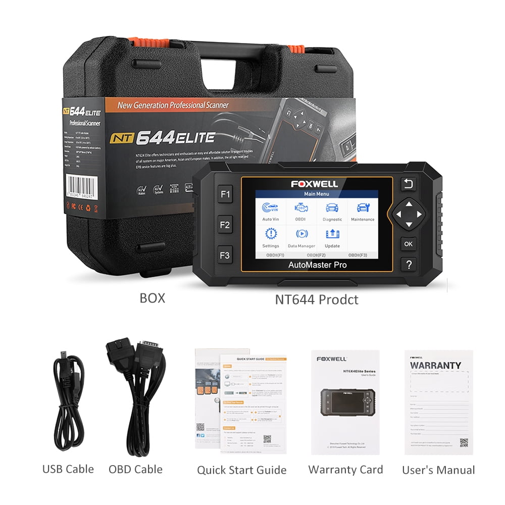 Foxwell NT644 Elite OBD2 Full System Scan Tool for Vehicle
